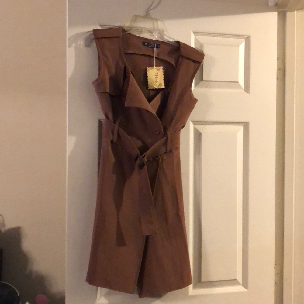Brown mini dress so cute